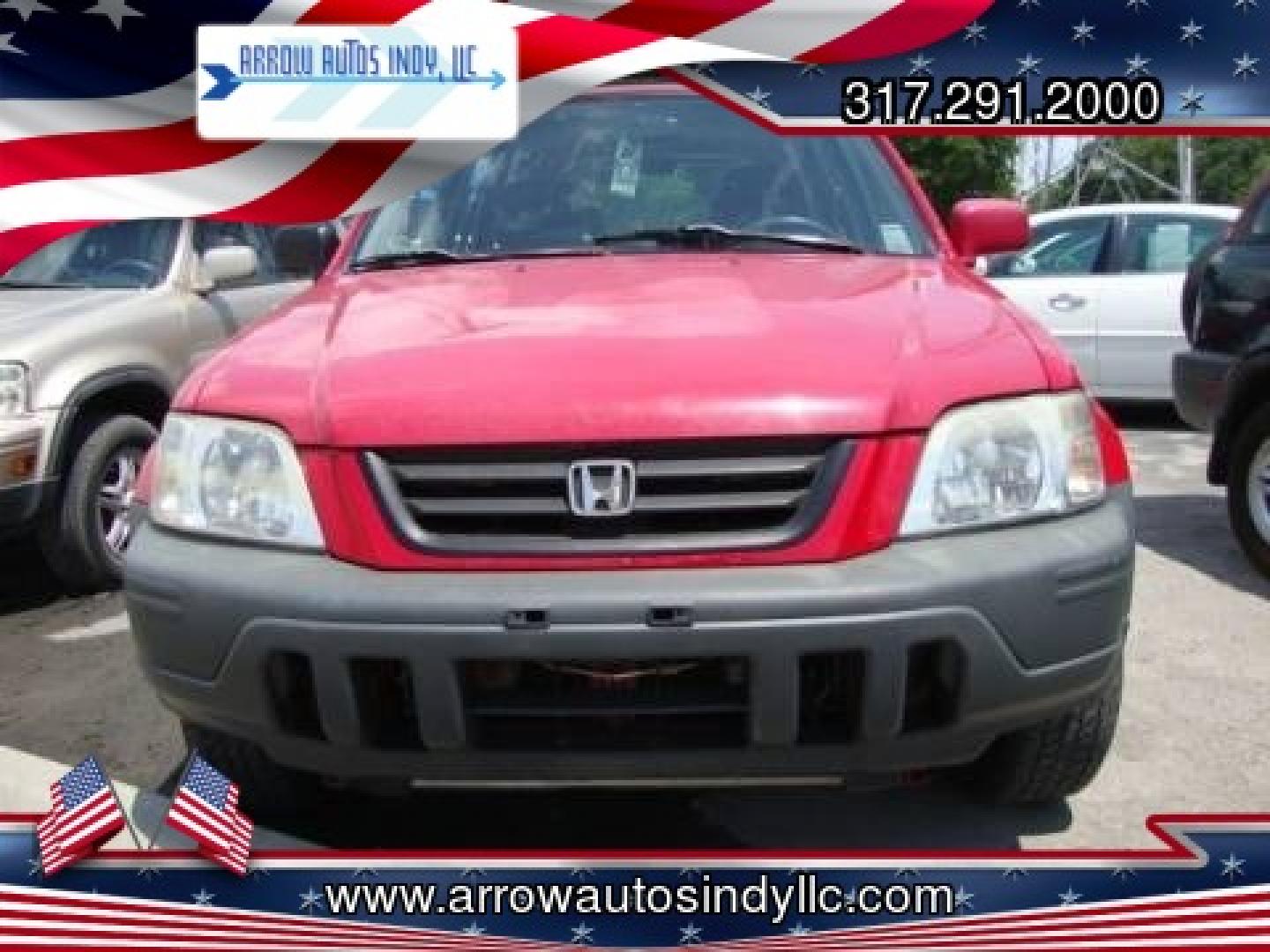 1999 Red /GREY Honda CR-V EX 4WD (JHLRD1867XC) with an 2.0L L4 DOHC 16V engine, 4-Speed Automatic Overdrive transmission, located at 2710A Westlane Rd., Indianapolis, IN, 46268, (317) 291-2000, 39.885670, -86.208160 - This is a Monthly Special.. This vehicle is only $500 down-security deposit. Please call 317-291-2000 for more details - Photo#0